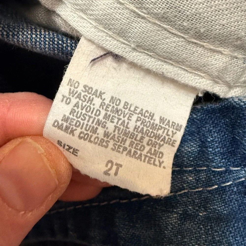 Vintage OshKosh B'Gosh kids‎ denim overalls 2T